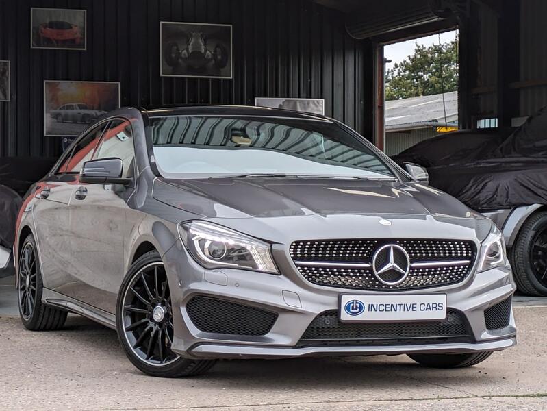 View MERCEDES-BENZ CLA CLA220 2.1CDI AMG SPORT. ULEZ. SAT NAV. PANORAMIC ROOF. 9 SERVICES