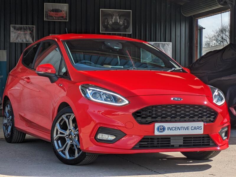 View FORD FIESTA 1.0 T EcoBoost ST-Line 3dr 2 OWNERS. SAT NAV. APPLE CARPLAY. FORD SERVICE HISTORY. 