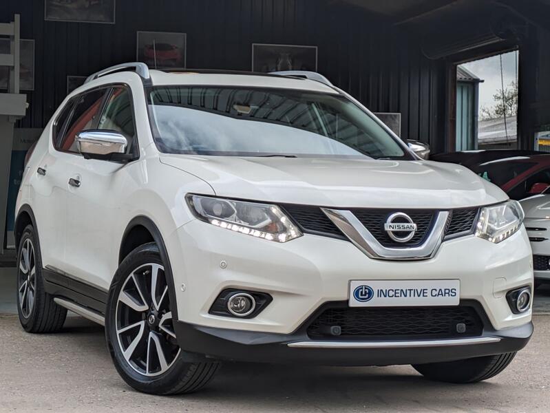View NISSAN X-TRAIL 1.6 dCi Tekna. 2 OWNERS. BIG SPEC. NISSAN HISTORY. PAN ROOF. CAMERAS. SAT NAV. HEATED LEATHER.