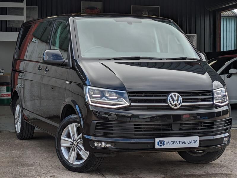 View VOLKSWAGEN TRANSPORTER 2.0 BiTDI T32 BlueMotion Tech Highline automatic. No VAT. VW warranty. LED lights. Heated seats
