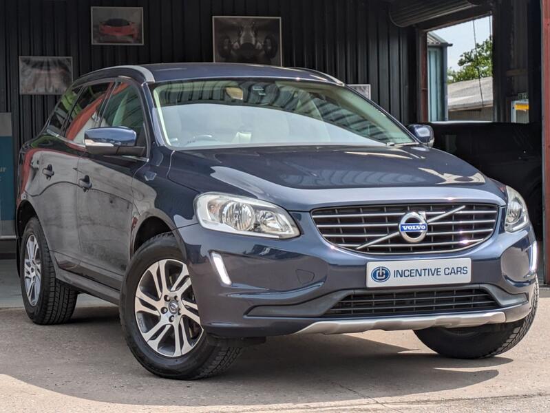 View VOLVO XC60 2.0 D4 SE NAV (181hp). 2 OWNERS. SAT NAV. DVD PLAYER. POWER BOOT. LEATHER SEATS. £35 RFL. 
