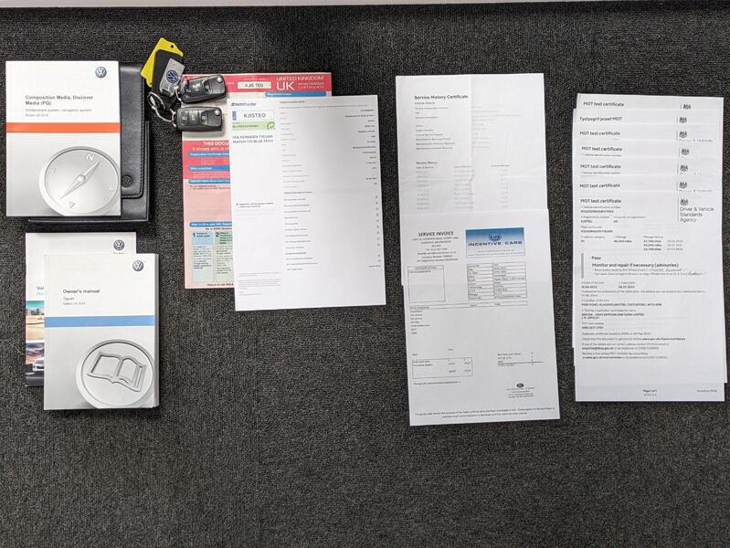 View VOLKSWAGEN TIGUAN 2.0 TDI BlueMotion Tech Match. CAMBELT & SERVICE DONE. SAT NAV. 2 OWNERS. PARK PILOT. ULEZ