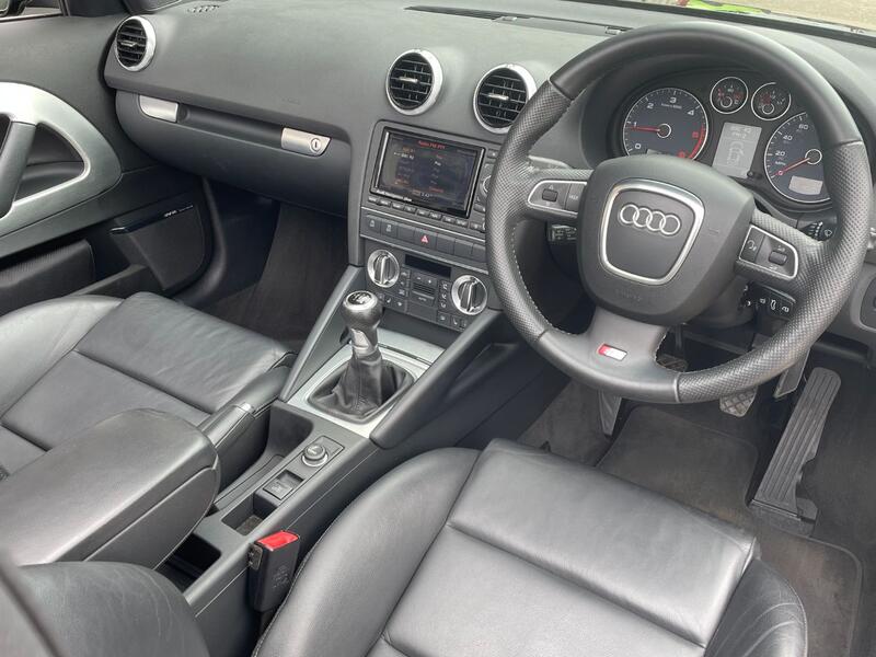 View AUDI A3 Cabriolet 2.0 TDI S line Final Edition. 1 OWNER. 30K MILES. SAT NAV. BOSE. HEATED LEATHER. £35RFL