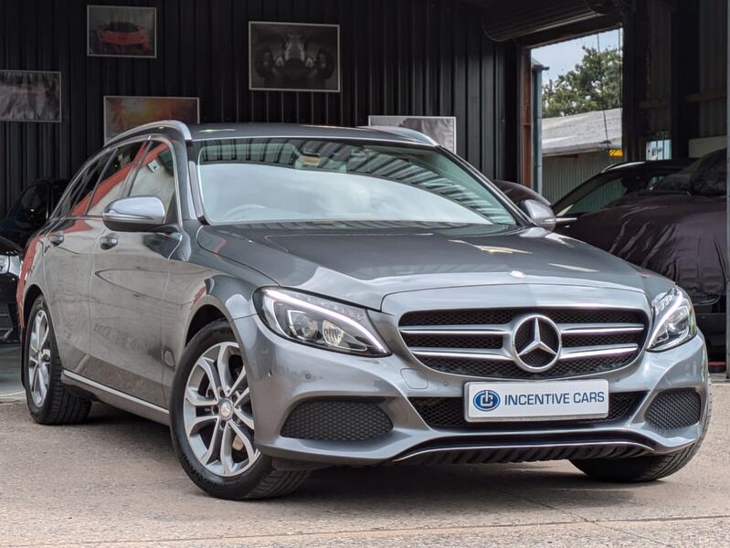 View MERCEDES-BENZ C CLASS C200T Sport automatic estate. 8 SERVICES. SAT NAV. HEATED SEATS. LED LIGHTS. REAR CAMERA. 2 OWNERS.