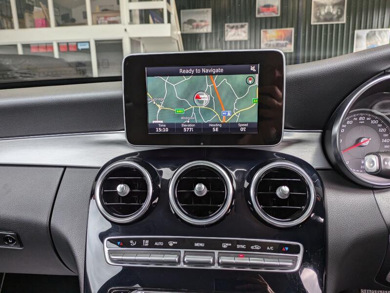 View MERCEDES-BENZ C CLASS C200T Sport automatic estate. 8 SERVICES. SAT NAV. HEATED SEATS. LED LIGHTS. REAR CAMERA. 2 OWNERS.