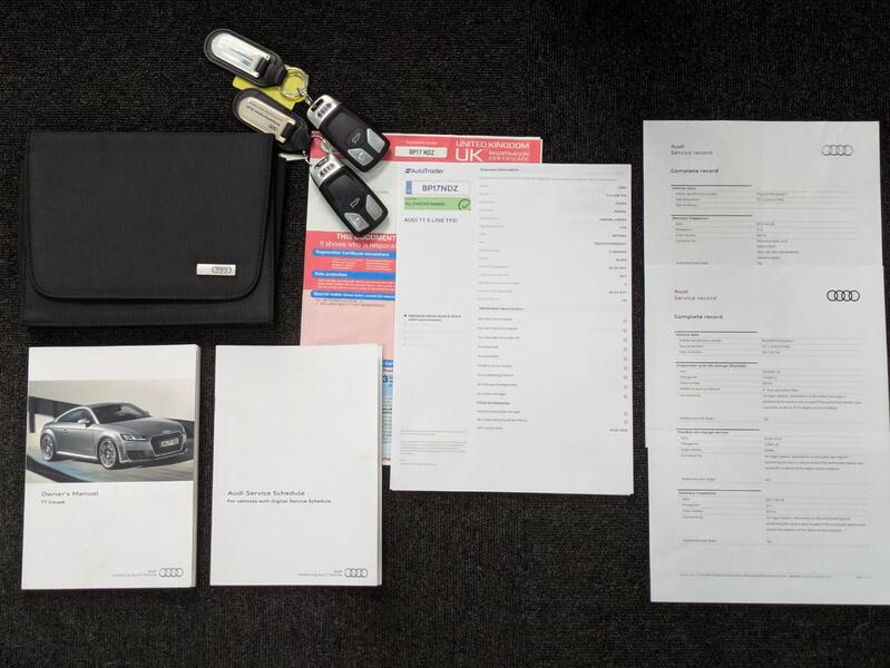 View AUDI TT 1.8 TFSI S line coupe. 1 OWNER. DVD PLAYER. VIRTUAL DASH. 