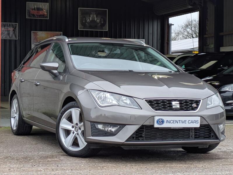 View SEAT LEON 2.0 TDI FR SPORT TOURER. 2 OWNERS. FULL HISTORY. CAMBELT DONE. £35 ROAD TAX. PARKING SENSORS. 