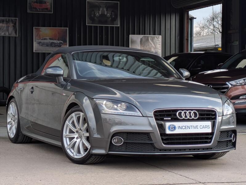 View AUDI TT 2.0 TDI S line Roadster. 2 OWNERS. FULL HISTORY. SAT NAV. HEATED SEATS. PARK SENSORS.