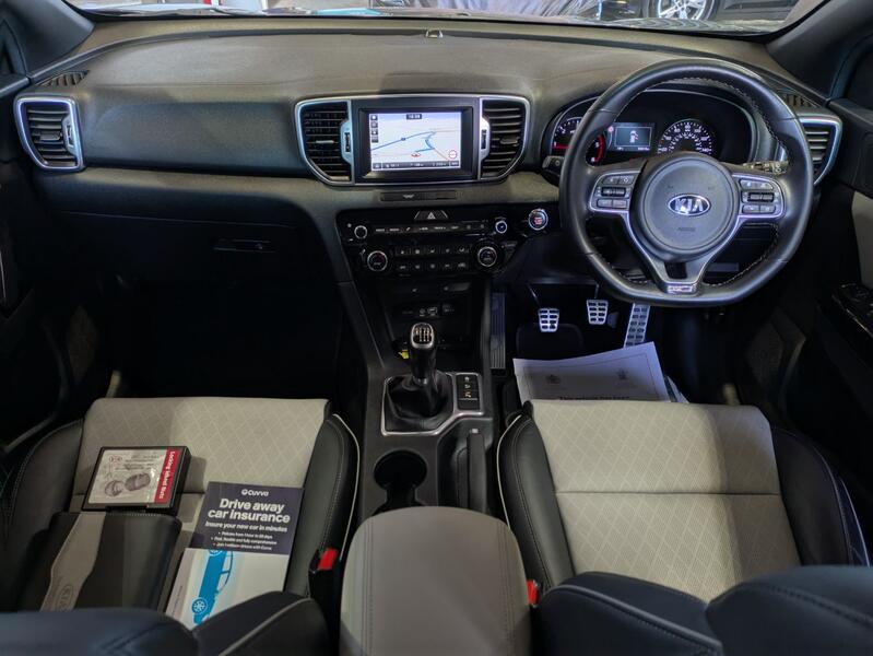 View KIA SPORTAGE 1.7 CRDi GT-Line. SAT NAV. APPLE CARPLAY. REAR CAMERA. HEATED LEATHER. XENON LIGHTS