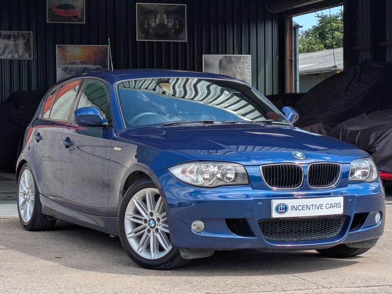 View BMW 1 SERIES 120d M Sport 5 door automatic. HEATHED FULL LEATHER. LOW MILEAGE. 12 SERVICE VISITS. COMFORT PACK.