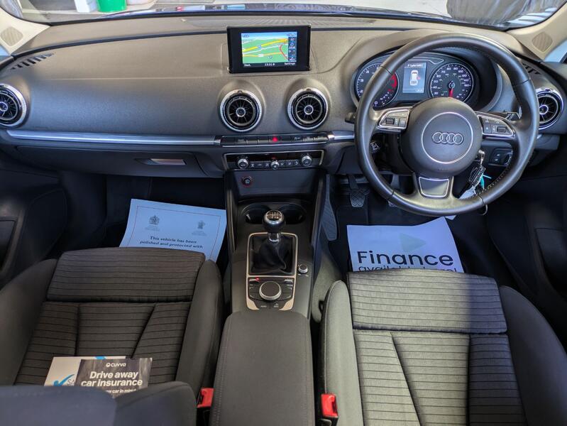View AUDI A3 1.4 TFSI Sport Sportback. 1 OWNER. SAT NAV. FULL SERVICE HISTORY. REAR PARK SENSORS. CRUISE CONTROL.