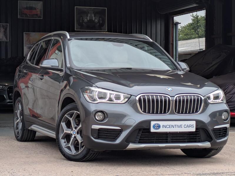 View BMW X1 xDrive20d xLine 4WD automatic. 2 OWNERS. SAT NAV. HEATED LEATHER. REAR CAMERA. HARMAN KARDON SOUND.