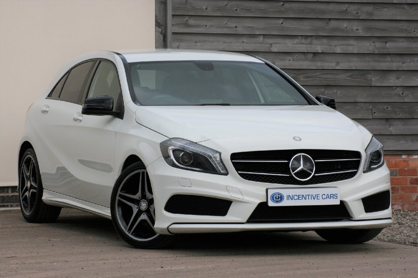 View MERCEDES-BENZ A CLASS A180CDi AMG SPORT BlueEFFiCiENCY. FULL MB HISTORY. 2 OWNERS. BI-XENONS. HEATED SEATS. 62 REG