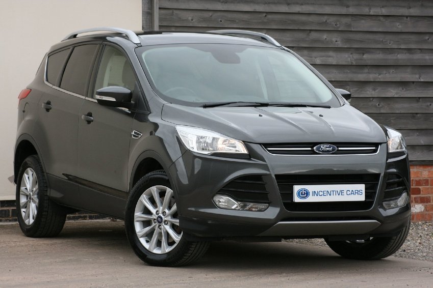 View FORD KUGA 2.0TDCi 180 TITANIUM 4WD Powershift Auto. 1 OWNER. FULL FORD SERVICE HISTORY. 4X4. LOW MILES. 65 REG