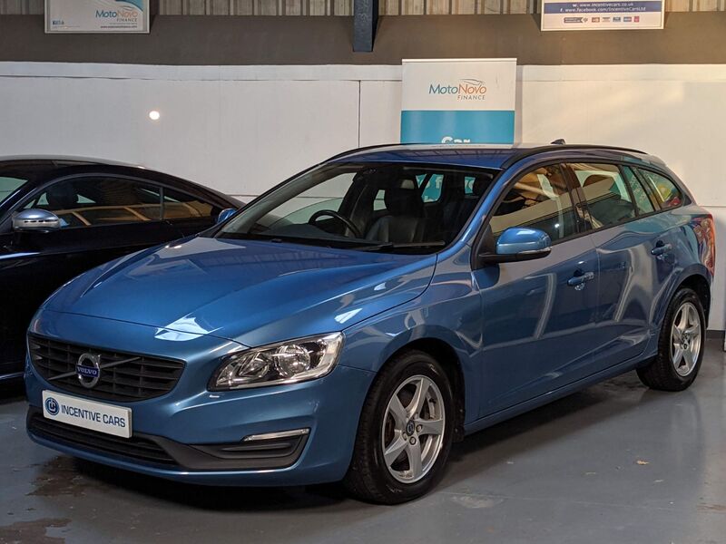 View VOLVO V60 D4 BUSINESS EDITION 190bhp ESTATE. VOLVO SERVICE HISTORY INC CAMBELT. SAT NAV. FULL LEATHER. 2 OWNER