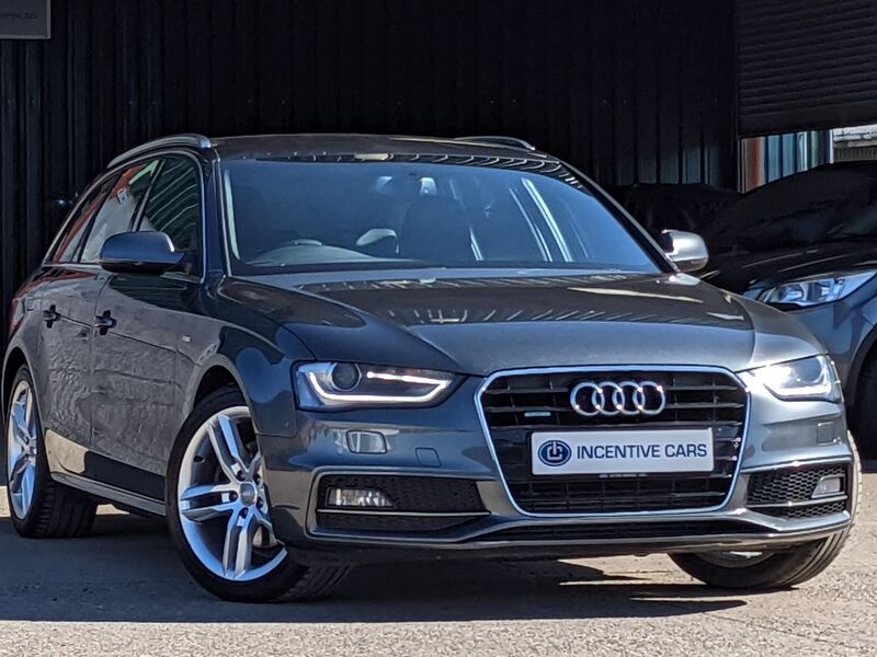 View AUDI A4 2.0TDI QUATTRO S LINE 175BHP AVANT S TRONIC AUTOMATIC. SAT NAV. FULL LEATHER. AUDI HISTORY INC TBELT