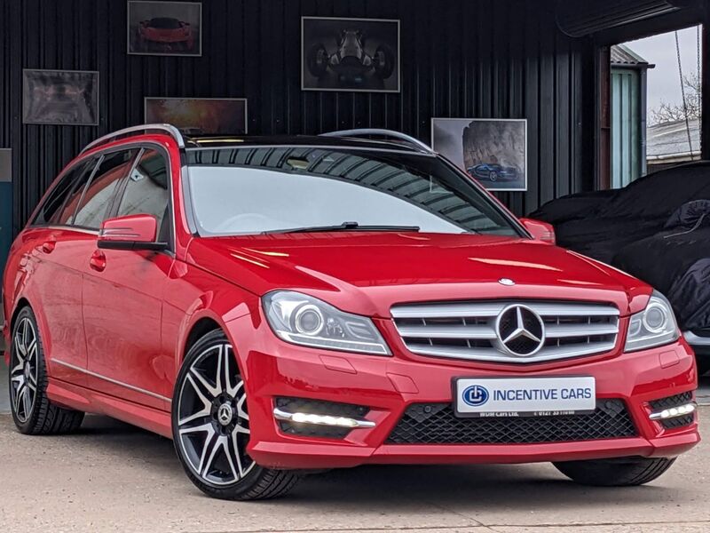 View MERCEDES-BENZ C CLASS C220 CDI BLUEEFFICIENCY AMG SPORT PLUS AUTOMATIC. PAN ROOF. MERCEDES SERVICE HISTORY PARKING SENSORS